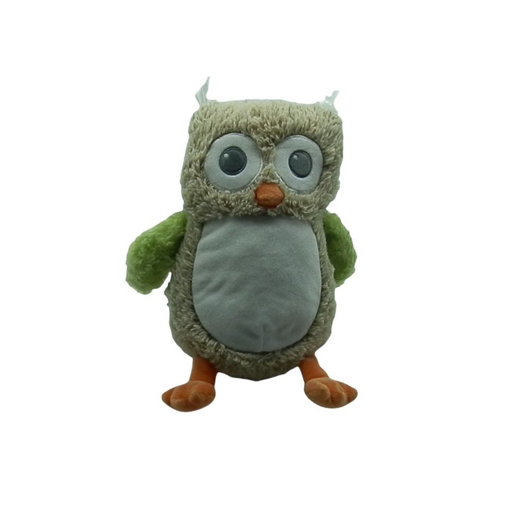blankets & beyond‎ owl plush stuffed animal rattles 10" toy COSTCO